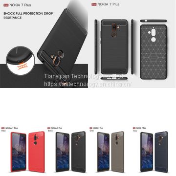 Utral Thin Shockproof Carbon Fiber Hybrid Phone Case Cover For Nokia 1 6 7 Plus