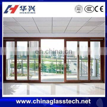 CE Standard Size Customized Tempered Glass PVC Door