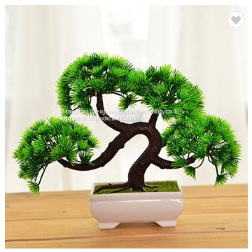 china wholesale artificial pine tree bonsai for table decoration