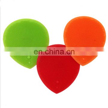 Silicone deep cleaning brush for baby shampoo cleansing massage and bath