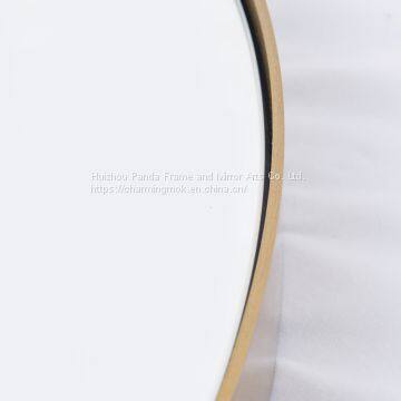 Fog Free Modern Large Round Wall Mirror Stainless Steel Frame Wall Hanging Mirror photo-4