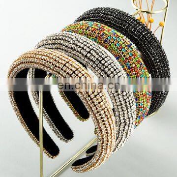 Новые яркие кристальные повязки для головы с блестками, наволоченные повязки для головы для вечеринок, свадебных украшений для волос женщин. Аксессуары для волос, головные украшения 2021 года photo-2