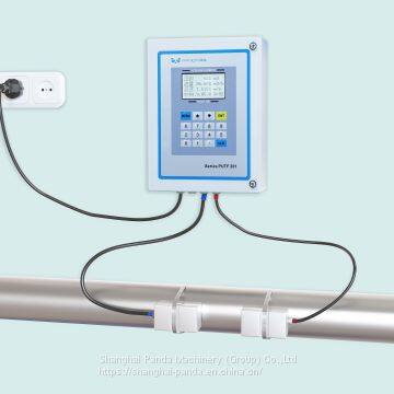 Digital Display Wall Mounted Clamp On Ultrasonic Digital Water Flow Meter photo-2