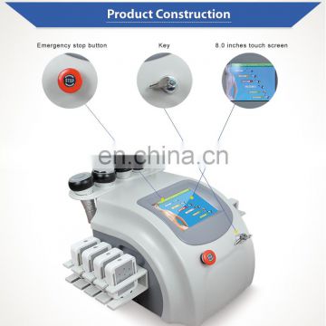 Newest high quality Vacuum cavitation 40k ultrasound RF laser slimming machine ultrasonic beauty instrument