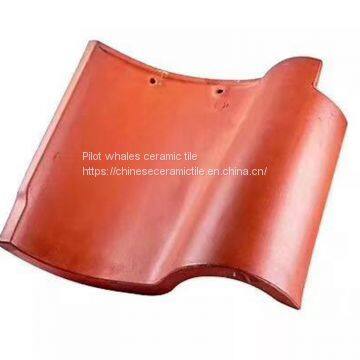 Red Clay Curved Roof Tile/Round House Roof Japanese Roof Tiles for Sale