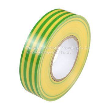 Green and Yellow Color Double Colors Insulation PVC Electraical Tape With Glue photo-3