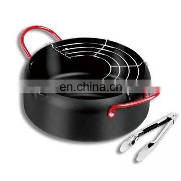 Japanese frying pot nonstick fryer tampura fryer