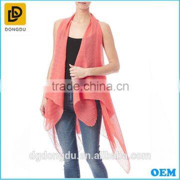 New deisgn women sleeveless chiffon cappa