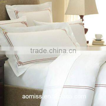100% Cotton White Cotton Embroidered Duvet Cover Hotel Towels and Bed Linen photo-5