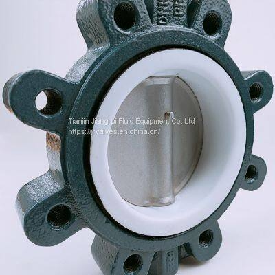 Lug Type PTFE Lined Wafer Manual Butterfly Valve photo-3