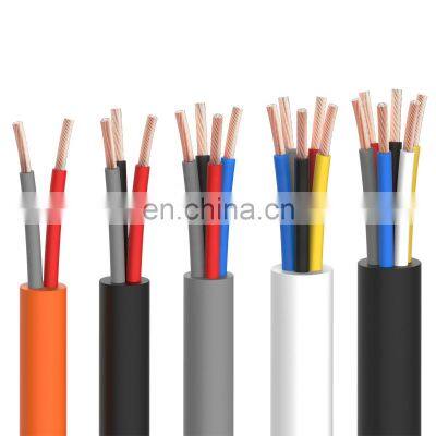 1.5mm2 10mm2 flexible cable 1 2 5 core multicore power electrical copper cable