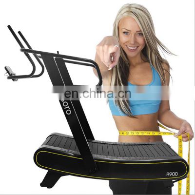 2020 Chinese wholesale new manual self-generating sports equipment training fitness accessories Curved treadmill & air runner