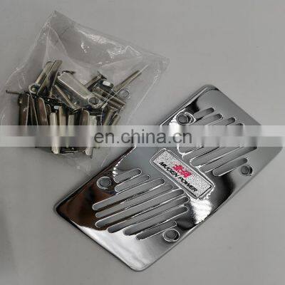 High Performance Gasoline Brake Shoe Clutch Accelerator Pedal Pad Set Aluminum Foot Scooter photo-2