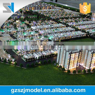 Indian landscape master plan model , led lighting architect model