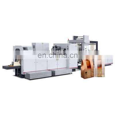 Automatic High Speed V Shape Bottom Food Paper Bag Making Machine With 2 Colors Printing in good quality friendly price