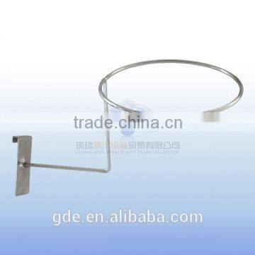 Metal Chrome Hat Display Rack for Slatwall photo-2