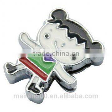 Fashion Flower Leather Slide Charms Fit 8mm Leather Wristband for Jewelry