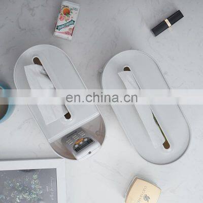 Luxury Livingroom Facial Tissue Paper Dispenser Car Strong ABS Plastic Tissue Toilet Paper Holder Organizer Tissue Box Holder photo-5