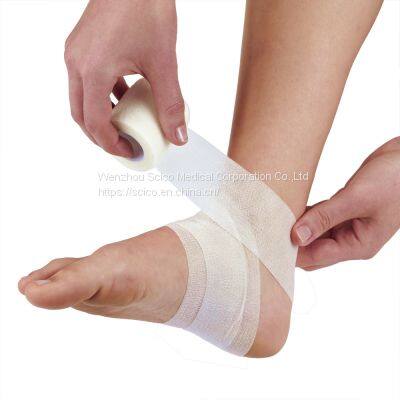 5cmX4.5m Amazon Top Seller Medical First Aid Nonwoven Cohesive Elastic Bandage With Natural Rubber photo-4