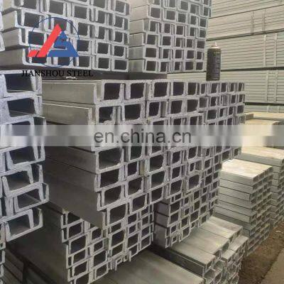 Hot Dipped Galvanized Steel Ss400 Zinc Coated C/U Shaped Steel Channel photo-2