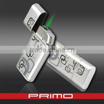 Creative Refillable metal Lighter with green flame