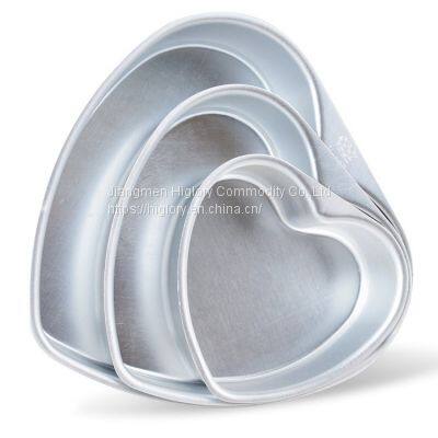 Non Stick Aluminum Heart Shape Cake Pans Removable Bottom Cake Baking Mold Pan photo-2