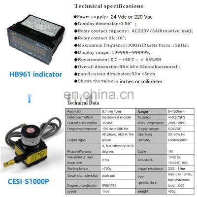 CALT Pull Wire Encoder 1000mm Range With Indicator Pot Sensor photo-3