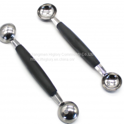 Amazon Best Seller Gadgets 2022 Fruit Vegetable Carving Tools Double Head Watermelon Baller Ice Cream Scoops