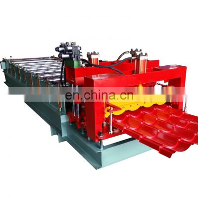 Color steel glazed tile roof sheet roll forming machine