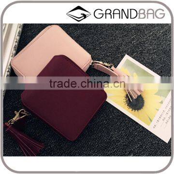 High Quality Fashion Custom Multifunctional Genuine Leather Zip Woman Wallets for Ladies