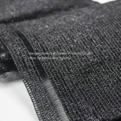 220gsm Heavy Density Black Shade Net With Knitted Eyelet Shading Fence Net photo-2