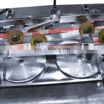 HSD400B Automatic Flat V Bottom Pastry Food Brown Kraft Gusset Paper Bag Making Machine With Transparent Plastic Film Window photo-3