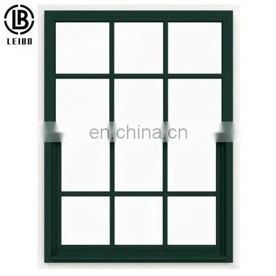 Sash Window Grid Design Single Hung Kitchen Vertical Sliding Aluminum Window