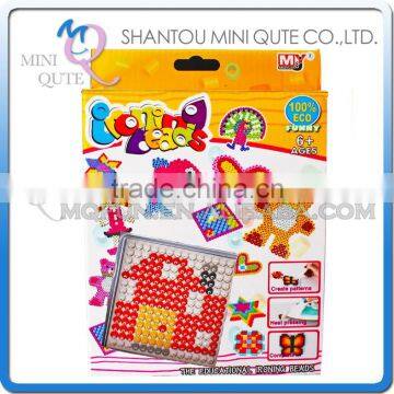 Mini Qute DIY Ironing Hama Perler Beans 3D Jigsaw house pattern Model building block educational toy (Accept OEM) NO.BT-0053A-1