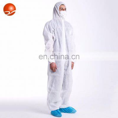 Durable PP Non Woven Disposable Hood Coverall Suit Safety Coveralls Ppe Microporus Breathable Coveralls photo-4