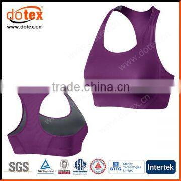 2016 functional fabric UPF UV wicking dry rapidly fit sports bra