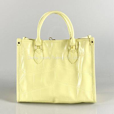 Cheap Wholesale Simple Alligator Print Tote Bag Large Capacity Shoulder Bag photo-3