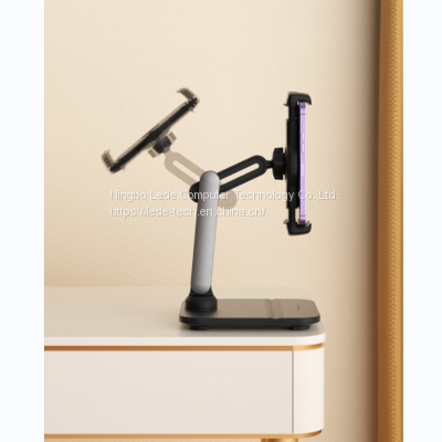 Quick Release Desk Mount Tablet PC Stand Soporte Para Tabletas Stable Mobile Phone Holder Accessory With Pen Slot photo-4