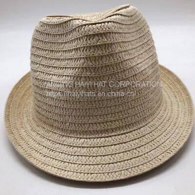 Wholesale British Style Beach Summer Chapeau De Paill Straw Hats Nature Brim Jazz De Paja De Unisex Straw Hat photo-5