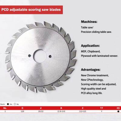 PCD Adjustable Scoring Saw Blades photo-2