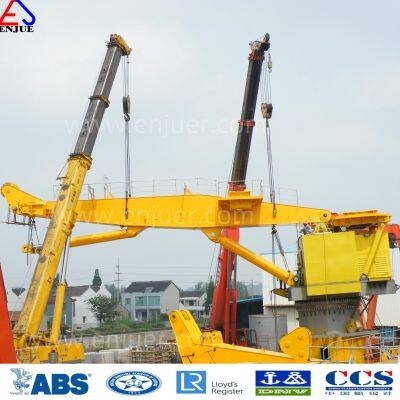 Heavy Duty Offshore Crane Telescopic  Folding Arm Hydraulic Offshore Crane for Sale