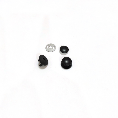 14MM Matte Black Single-sided Rivet Ultra-thin Magnetic Button photo-2