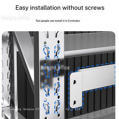 Boltless Industrial Storage Racks for Los Angeles Warehouses, KD Structure Metal Shelving Unit With High Load Capacity & Butterfly Buckle, OEM/ODM photo-2