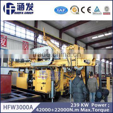 All formation multifunctional pile hole drill , HFW3000A borehole drilling machine price