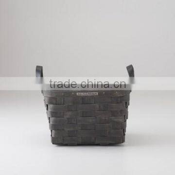 High quality best selling eco-friendly Square Handmade Woven BambooBasket-Ash Color from Vietnam