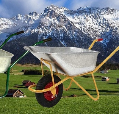 Construction Wheelbarrow for Landscaping and Building Sites - 100L Capacity photo-3