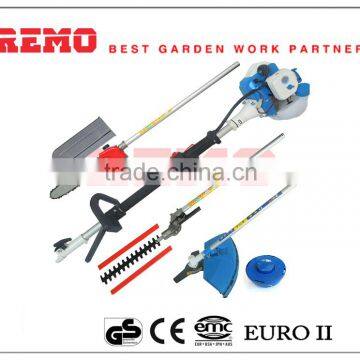42.7cc 4 in 1 Multifunctional Brush Cutter With Hole Chain Saw,blade,hedge Trimmer and Trimmer Head With Chain for Brush Cutter
