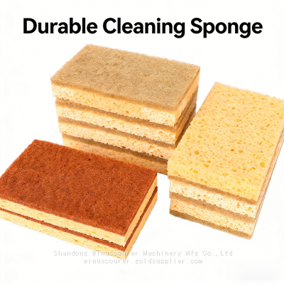 Soft Cellulose Kitchen Sponge Safe for Non-Stick Pans & Glassware