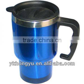 450ml double wall stainless steel auto mug / thermo mug