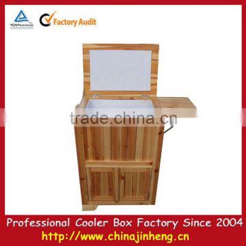 Wooden ice cooler